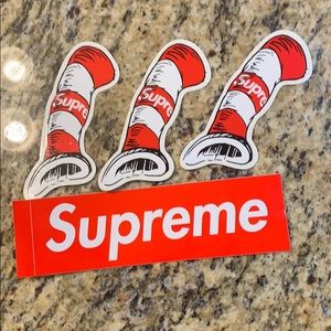 Supreme stickers (4)